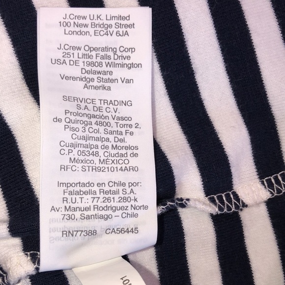 J crew perfect for stripe knit shirt size large cotton  yarns sustainable fabric - Picture 5 of 6